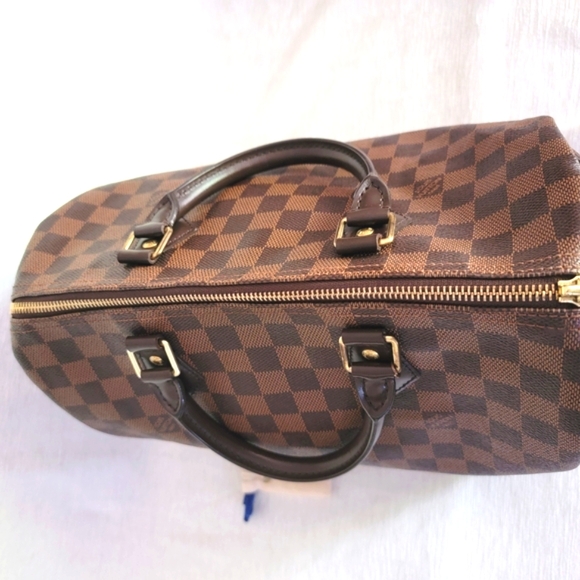 Auth 💞 Louis Vuitton Damier Ebene Speedy 30 - Picture 4 of 15